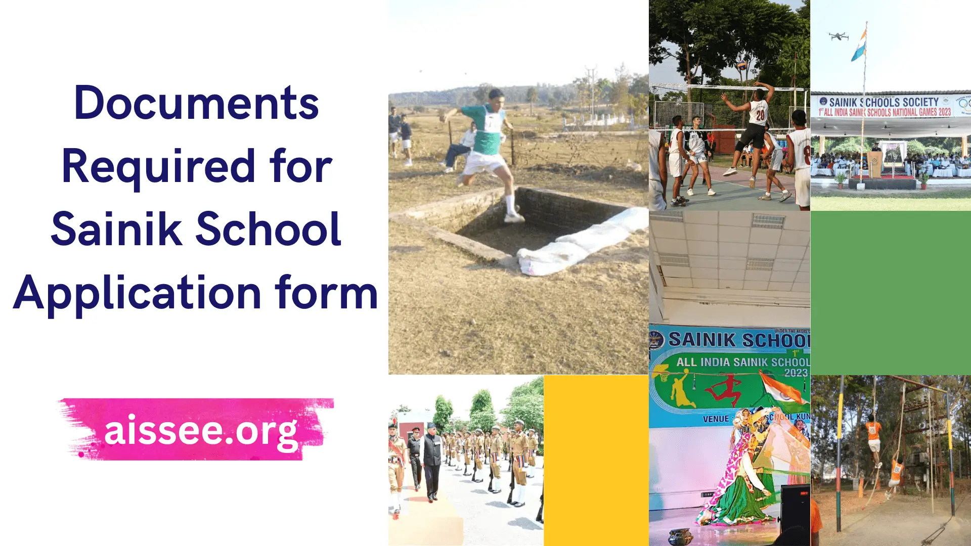 Documents Required for Sainik School Online Application form